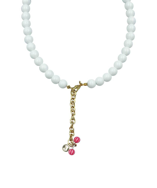 P.S(pearl shell) Love sick necklace Pink