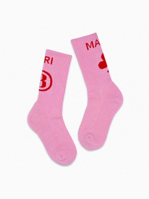 Tri / Clover Basic Long Socks / Pink