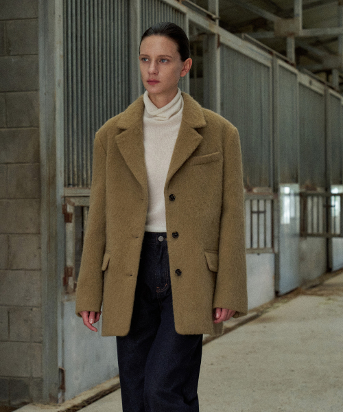 Alpaca Belted Jacket[LMBFWI25JK104]-Mocamus