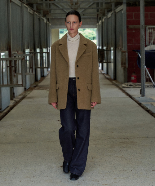 Alpaca Belted Jacket[LMBFWI25JK104]-Mocamus