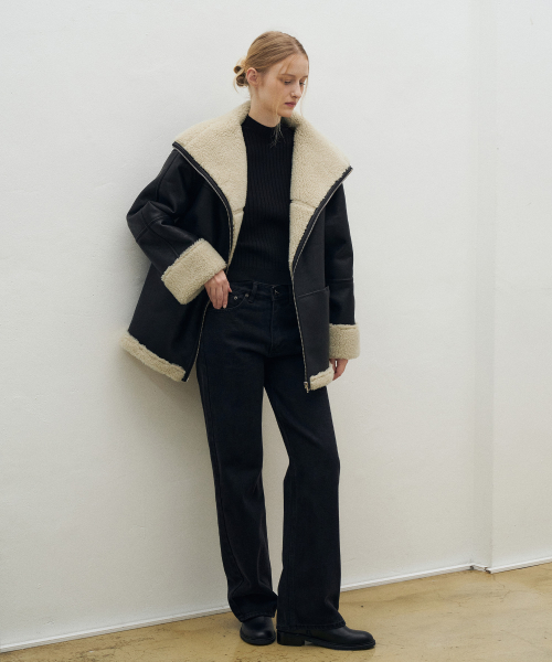 High Neck Wool Mustang[LMBFWI25JK108]-2color