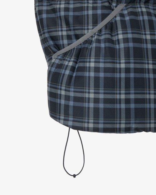CHECK PADDED VEST [BLUE]