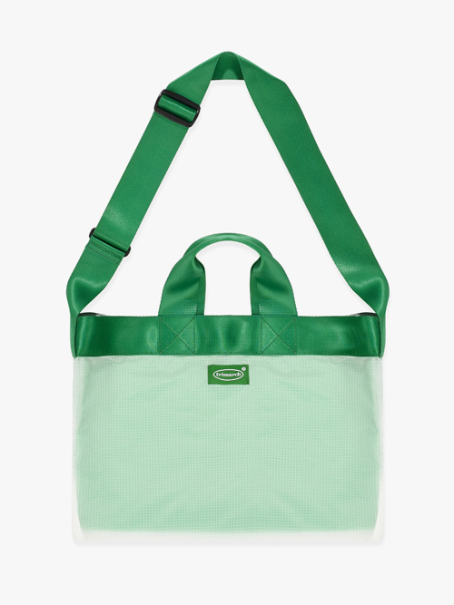 Tri / Sheer Layered cross bag / Green