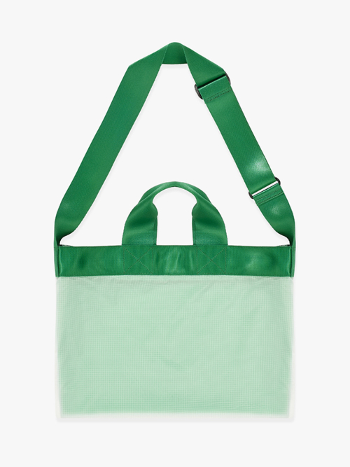 Tri / Sheer Layered cross bag / Green