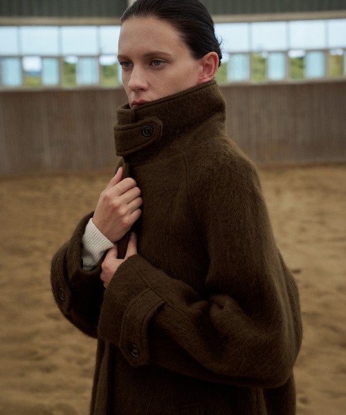 Alpaca Balmacan Long Coat[LMBEWICT705]-2color