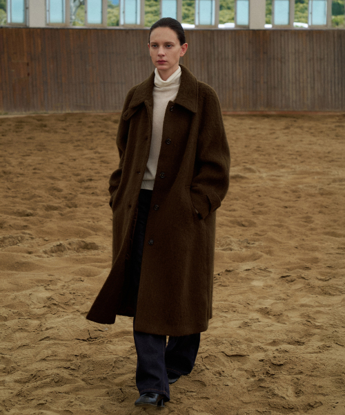 Alpaca Balmacan Long Coat[LMBEWICT705]-2color