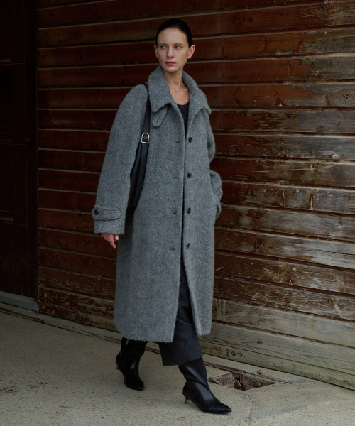 Alpaca Balmacan Long Coat[LMBEWICT705]-2color