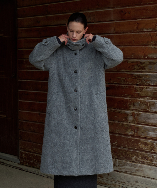 Alpaca Balmacan Long Coat[LMBEWICT705]-2color