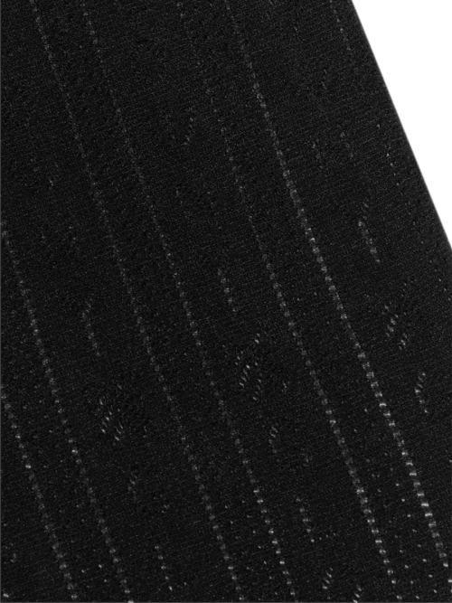 MONOGRAM PUNCH TIGHTS (BLACK)