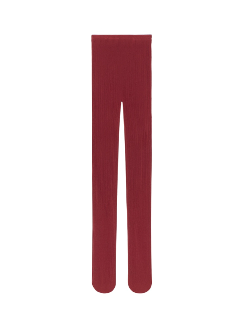 MONOGRAM PUNCH TIGHTS (RED)