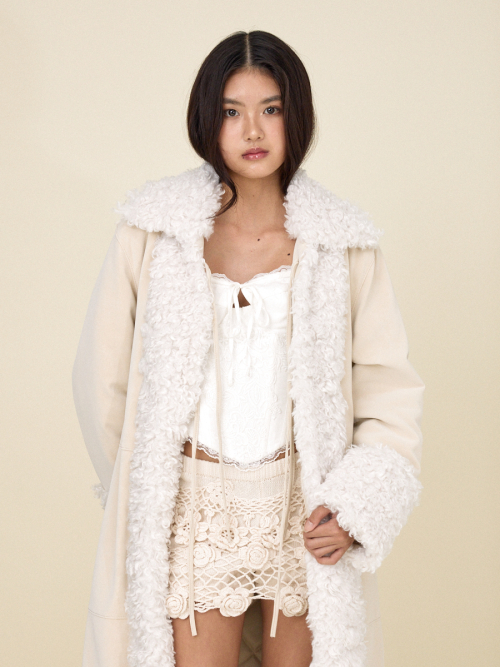 OLSEN FUR COAT (IVORY)