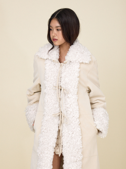 OLSEN FUR COAT (IVORY)