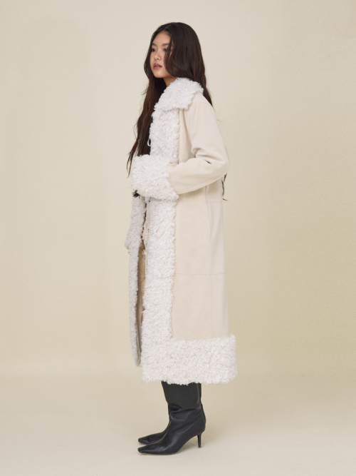 OLSEN FUR COAT (IVORY)