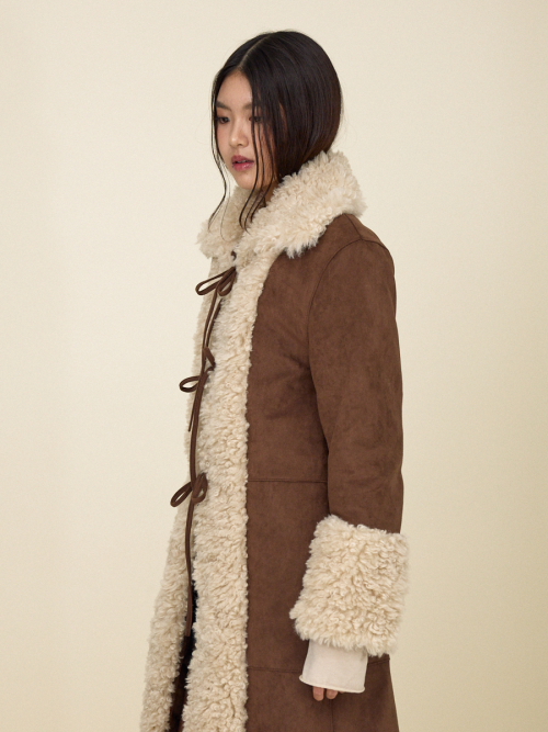 OLSEN FUR COAT (BROWN)