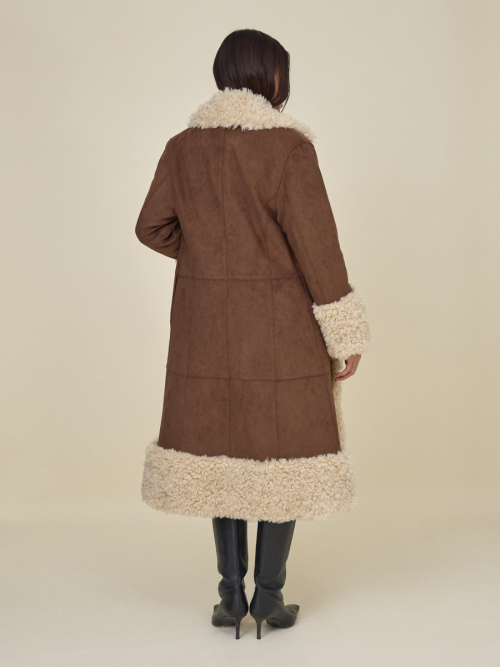 OLSEN FUR COAT (BROWN)