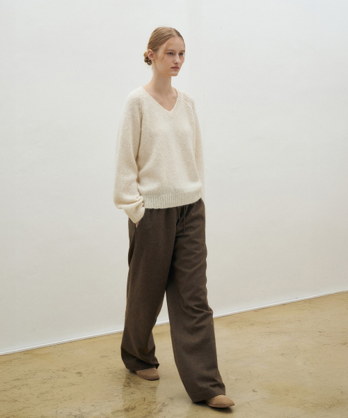 Wool Banding String Pants[LMBEWIPT503]-2color