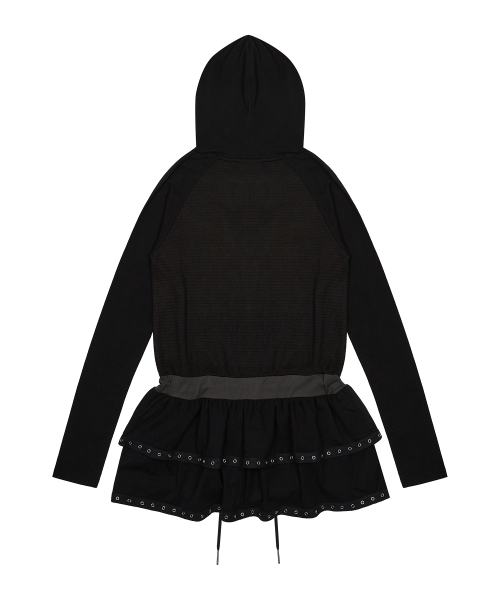 [KUROMI] LAYERED DRESS(BLACK)