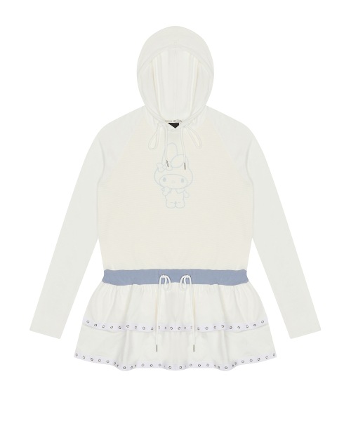 [MY MELODY] LAYERED DRESS(WHITE)