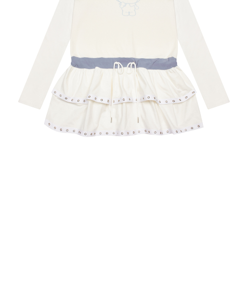 [MY MELODY] LAYERED DRESS(WHITE)