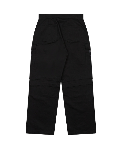[KUROMI] WIDE COTTON PANTS(BLACK)