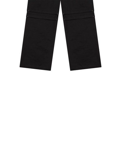 [KUROMI] WIDE COTTON PANTS(BLACK)