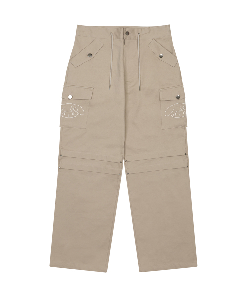 [MY MELODY] WIDE COTTON PANTS(BEIGE)
