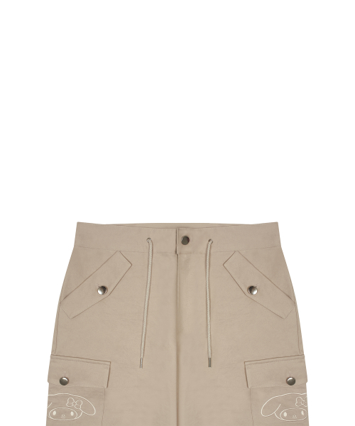 [MY MELODY] WIDE COTTON PANTS(BEIGE)