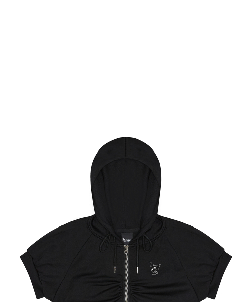 [KUROMI] HOODED ZIPUP(BLACK)