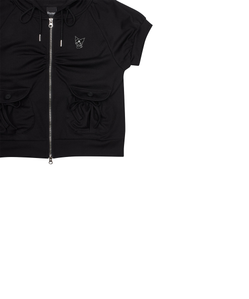 [KUROMI] HOODED ZIPUP(BLACK)