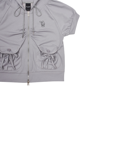 [MY MELODY] HOODED ZIPUP(GRAY)