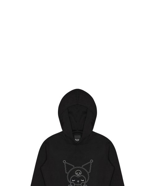 [KUROMI] HOOD T-SHIRT(BLACK)
