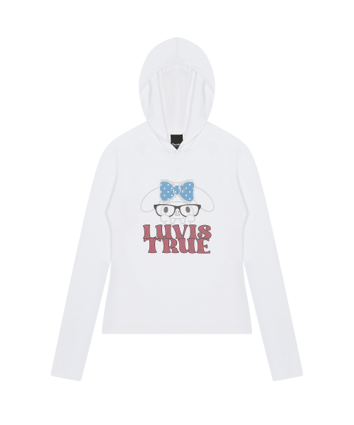 [MY MELODY] HOOD T-SHIRT(WHITE)