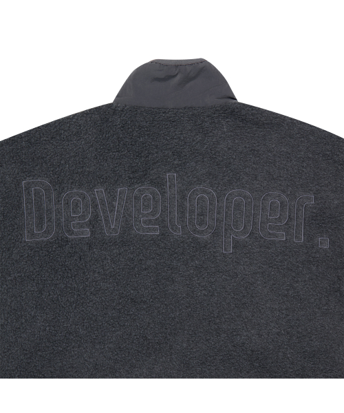 technician fleece in storm gray