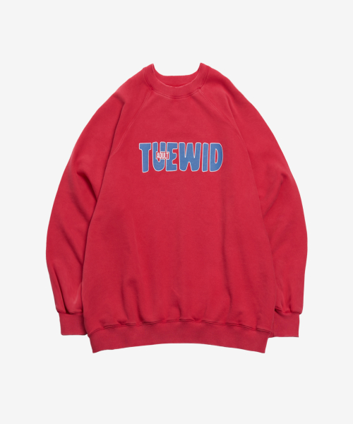adult logo sweatshirts in cherry red