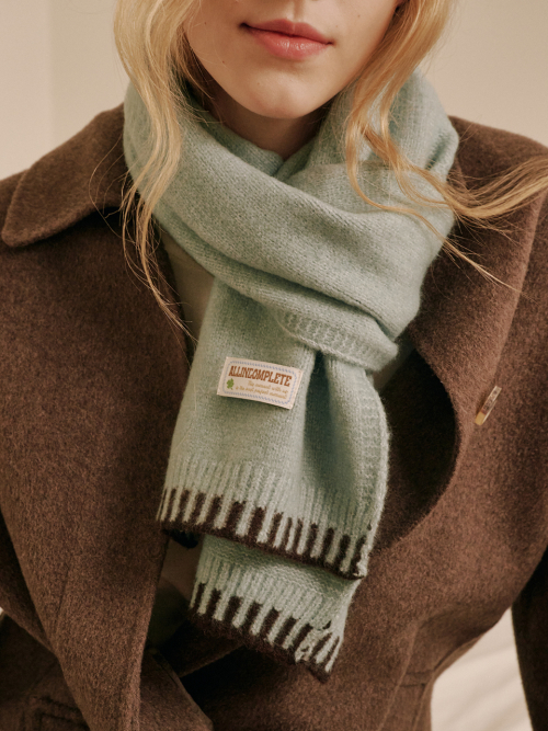Piano Knit Muffler (Mint)