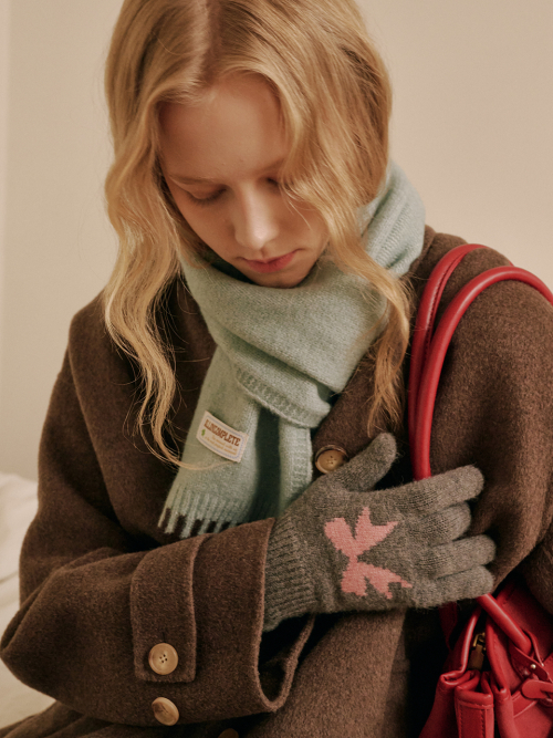 Piano Knit Muffler (Mint)