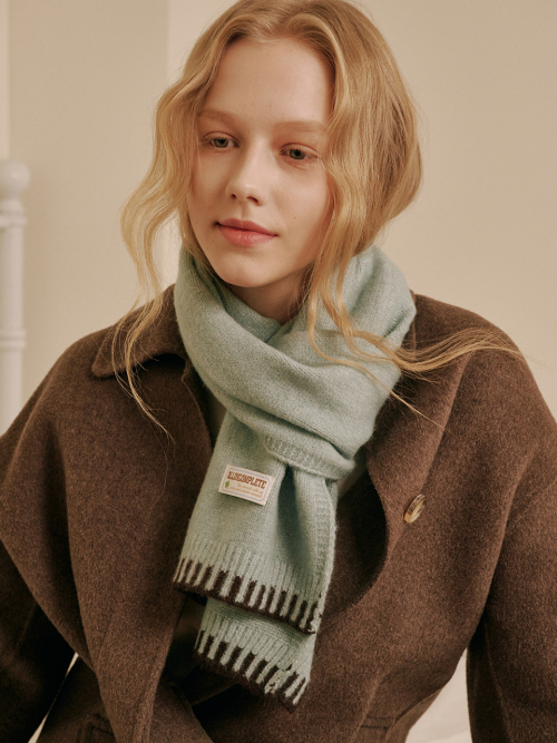 Piano Knit Muffler (Mint)