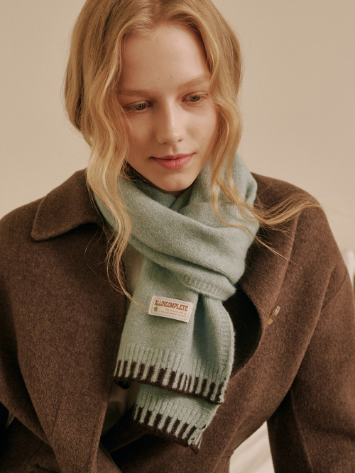 Piano Knit Muffler (Mint)
