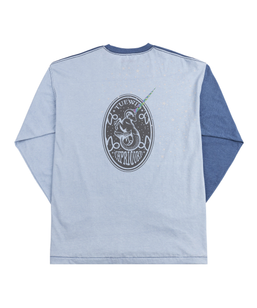 oversized longsleeve t-shirts in Indigo