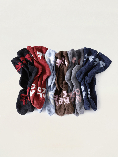 ALCP Ribbon Fluffy Socks (6 Colors)