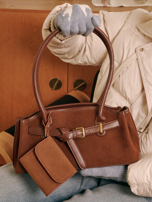Luze Suede Bag (Brown)