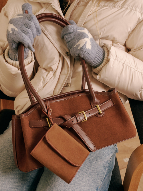 Luze Suede Bag (Brown)