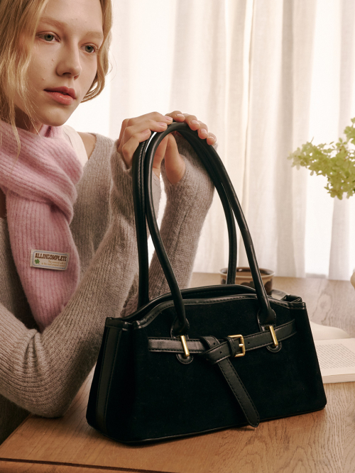 Luze Suede Bag (Black)