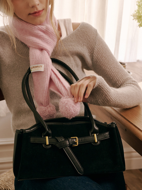 Luze Suede Bag (Black)