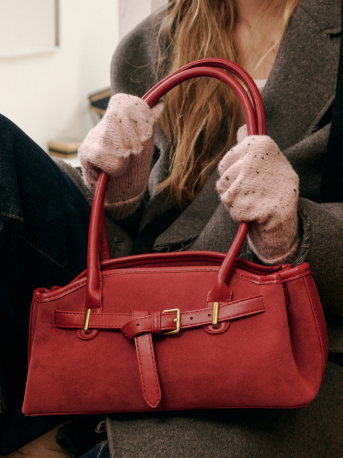 Luze Suede Bag (Red)