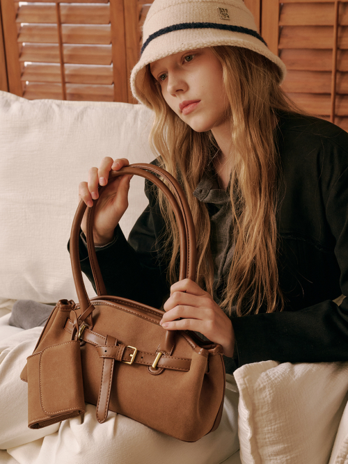 Luze Suede Bag (Camel)