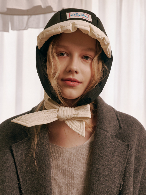 Panda Padding Balaclava (Ivory & Black)