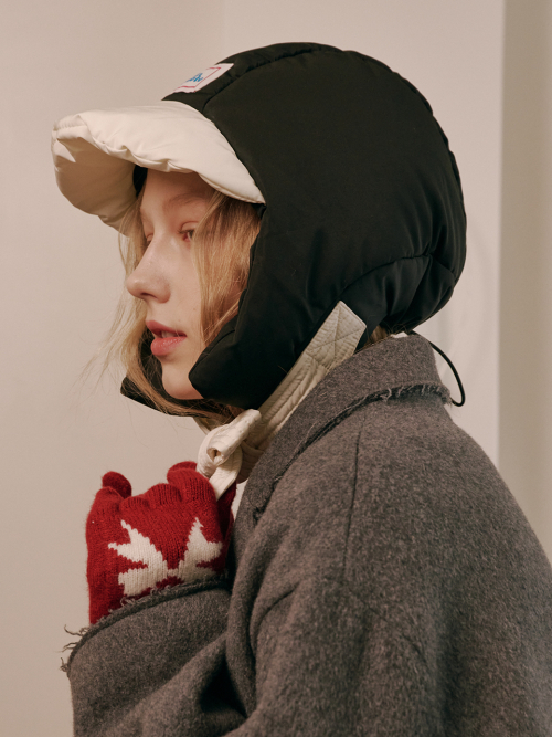 Panda Padding Balaclava (Ivory & Black)