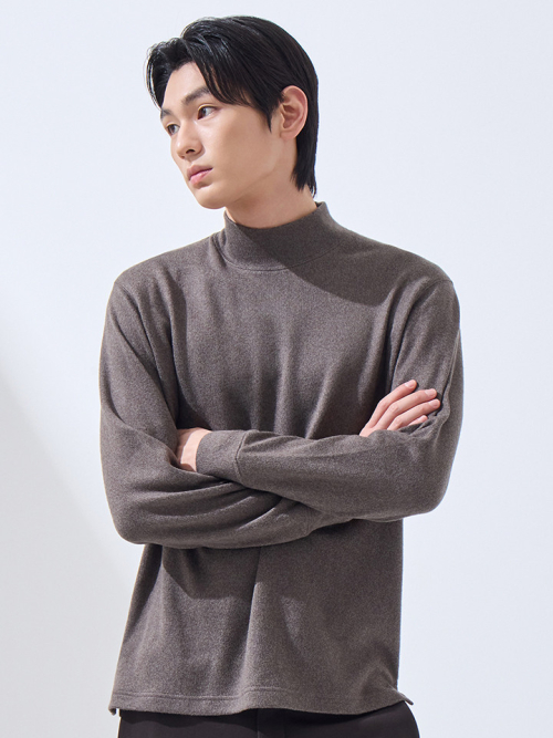 남성 스웨터라이크 모크넥 긴팔 티_MSF4TU1003