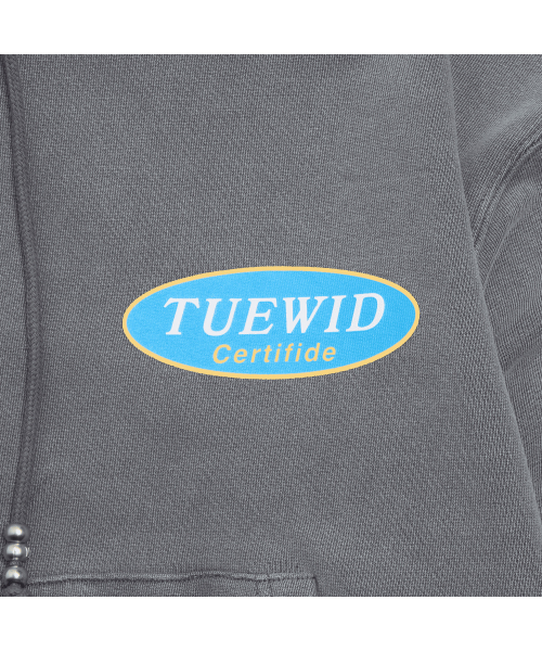 certified hoodie in light gray